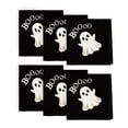 thumbnail image 1 of Sm:)e Boo Ghost Halloween Cloth Napkins Set of 6 Reusable Napkins, Washable Table Napkin for Holiday Party 18"x18", 1 of 8