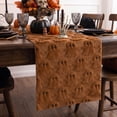 thumbnail image 1 of Sm:)e Caramel Ghost Halloween Table Runner 13x72 Inch, Soft Plush Faux Fur Mantel Kitchen Dining Table Decor, Halloween Home Party Decor, 1 of 6