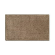Sm:)e Chenille Kitchen Rug 17x29 Inch - Non-Skid Washable Floor Mat with Rubber Backing, Rustic Farmhouse Style Absorbent Runner, Perfect for Kitchen & Entryway, Coffee