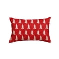 thumbnail image 1 of Sm:)e Christmas Tree Throw Pillow Cover, 12 x 20 inch Red, 1 of 7