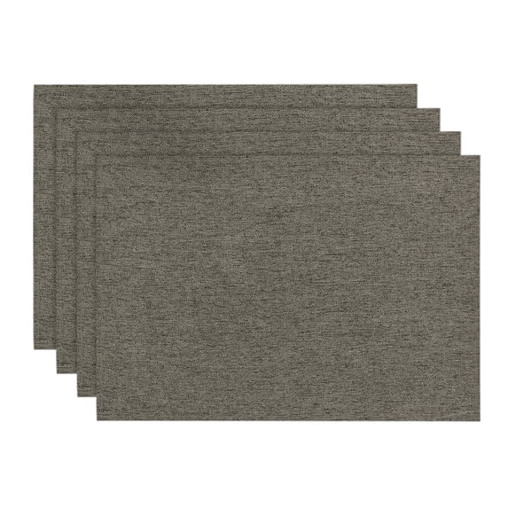 Sm:)e Coffee Brown Placemats 12 x 18 Inch Set of 4, Seasonal Washable Kitchen Dining Table Decoration for Home Party,240g(0.53lb)