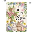thumbnail image 1 of Sm:)e Cross Rabbits Eggs Easter Garden Flag 12x18 Inch Double Sided, 1 of 7