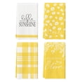 thumbnail image 1 of Sm:)e Daisy Hello Sunshine Summer Kitchen Dish Towels Yellow 18 x 26 Inch Set of 4, 1 of 7