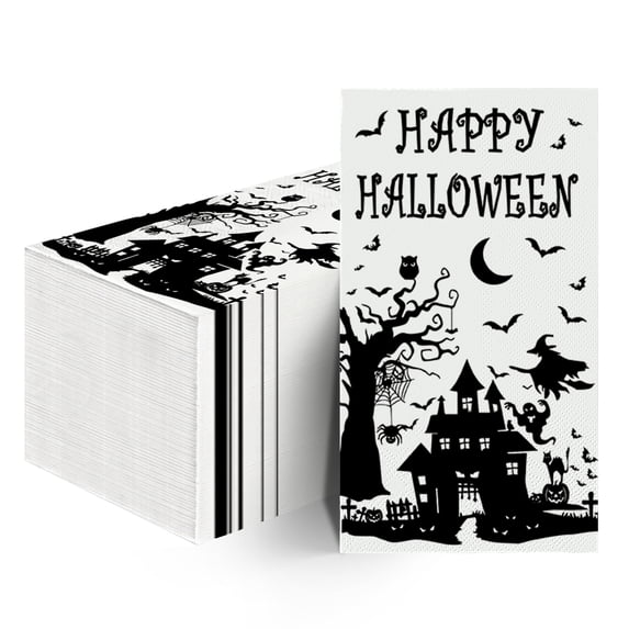 Sm:)e Dead Tree Castle Halloween Paper Napkins 100PCS