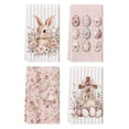 thumbnail image 1 of Sm:)e Eggs Bunny Rabbit Floral Easter Kitchen Dish Towels 18x26 Inch Set of 4 Pink, 1 of 6