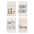 thumbnail image 1 of Sm:)e Eggs Hunny Bunny Happy Easter Kitchen Dish Towels 18x26 Inch Set of 4 Buffalo Plaid, 1 of 6