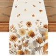 thumbnail image 1 of Sm:)e Eucalyptus Leaf and Flowers Fall Table Runner 13x72 Inch, Holiday Dining Room Kitchen Table Party Decoration, 1 of 7