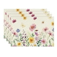 thumbnail image 1 of Sm:)e Floral Butterfly Spring Placemats for Summer 12 x 18 Inch Set of 4, 1 of 8