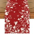 thumbnail image 1 of Sm:)e Flower Red Heart Valentine's Day Table Runner 13x72 Inch, 1 of 7