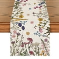 thumbnail image 1 of Sm:)e Flowers Spring Table Runner, Seasonal Kitchen Dining Table Decoration for Home Party Decor 13x60 Inch, 1 of 7
