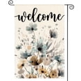 thumbnail image 1 of Sm:)e Flowers Welcome Fall Garden Flag 12 x 18 Inch, Double-Sided Printing, Seasonal Farmhouse Yard Outdoor Decor, 1 of 8