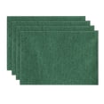 thumbnail image 1 of Sm:)e Forest Green Placemats 12 x 18 Inch Set of 4, Seasonal Washable Kitchen Dining Table Decoration for Home Party, 1 of 6