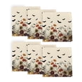 thumbnail image 1 of Sm:)e Ghost Bat Pumpkin Halloween Cloth Napkins Set of 6 Reusable Napkins, Washable Table Napkin for Holiday Party 18"x18", 1 of 8