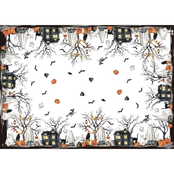 Sm:)e Ghost Dead Tree Gog Halloween Tablecloth 60 x 120 Inch