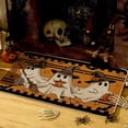 thumbnail image 1 of Sm:)e Ghost Pumpkin Bat Halloween Doormat 17x29 Inch, Non Slip Linen Door Mat Inside Washable Entryway Carpet Rug for Porch Patio Hallway, 1 of 6