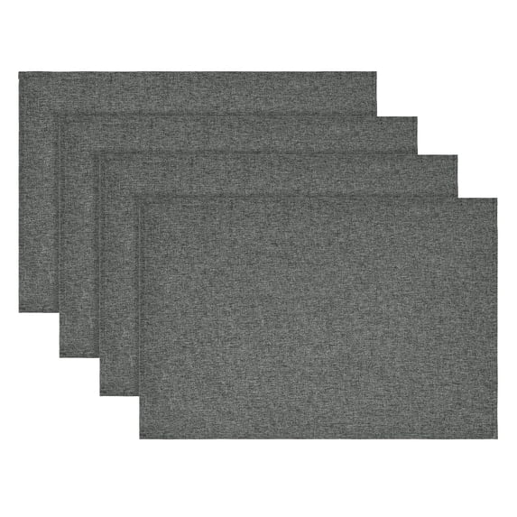 Sm:)e Grey Placemats 12 x 18 Inch Set of 4, Seasonal Washable Kitchen Dining Table Decoration for Home Party,240g(0.53lb)