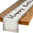 thumbnail image 1 of Sm:)e Happy Birthday Polka Dot Table Runner 13x72 Inch, 1 of 9