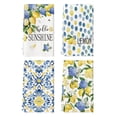 thumbnail image 1 of Sm:)e Hello Sunshine Lemon Hydrangea Summer Kitchen Dish Towels 18x26 Inch Set of 4, 1 of 7