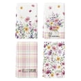 thumbnail image 1 of Sm:)e Hello Sunshine Sping Flowers Kitchen Towels Set of 4, 18x26 Inch, Buffalo Plaid, 1 of 6