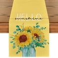 thumbnail image 1 of Sm:)e Hello Sunshine Sunflower Summer Table Runner 13 x 72 Inch Yellow, 1 of 7