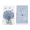 thumbnail image 1 of Sm:)e Hello Sweet Home Lavender Flowers Sping Kitchen Towels Set of 2, 18x26 Inch, 1 of 6