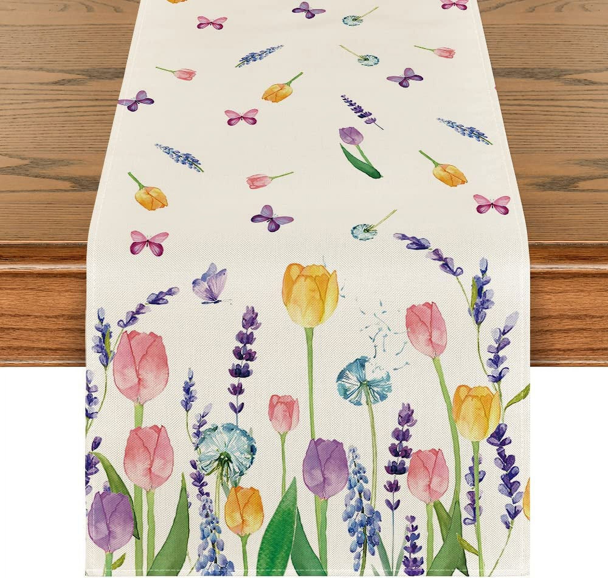 https://i5.walmartimages.com/seo/Sm-e-Lavender-Tulip-Spring-Table-Runner-for-Dining-Table-13-x-72-Home-Kitchen-Decor_7961dccd-ba95-438d-a327-c742f4f5110a.6b4862a2d80fb3889c76a4a831ee3f28.jpeg