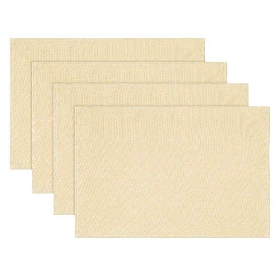Sm:)e Light Brown Placemats 12 x 18 Inch Set of 4, Seasonal Washable Kitchen Dining Table Decoration for Home Party,240g(0.53lb)