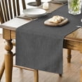 thumbnail image 1 of Sm:)e Grey Table Runner 13x72 Inch, Seasonal Washable Kitchen Dining Table Decoration for Home Party, 1 of 6
