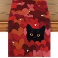 thumbnail image 1 of Sm:)e Love Heart Cat Valentine's Day Table Runner 13x72 Inch, 1 of 6