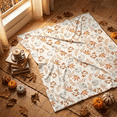 thumbnail image 1 of Sm:)e Maple Leaves Pumpkin Fall Blanket, 50x60 Inch, Soft Flannel Fleece Blankets for Sofa Home Decor, 1 of 7