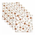 thumbnail image 1 of Sm:)e Maple Leaves Pumpkin Fall Cloth Napkins Set of 6 Reusable Dinner Napkins, Washable Table Napkin for Wedding/Holiday Party/Baby Shower 18"x18", 1 of 6