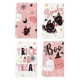 thumbnail image 1 of Sm:)e Pink Boo Spooky Ghost Halloween Kitchen Dish Towels 18 x 26 Inch Set of 4, 1 of 6