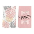 thumbnail image 1 of Sm:)e Pink Home Sweet Home Boho Kitchen Towels, 2 Count, 1 of 7