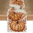 thumbnail image 1 of Sm:)e Polka Dot Orange Pumpkin Fall Table Runner 13x36 Inch,Thanksgiving Home Kitchen Dining Decorations, 1 of 7