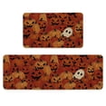 thumbnail image 1 of Sm:)e Pumpkin Ghost Halloween Kitchen Rugs and Mats, 17x29Inch and 17x47 Inch, Non Slip Mat for Porch Patio Hallway, 1 of 6