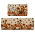 thumbnail image 1 of Sm:)e Pumpkin Scarecrow Sunflower Linen Fall Kitchen Rugs and Mats, 17x29Inch and 17x47 Inch, Non Slip Mat for Porch Patio Hallway, 1 of 6