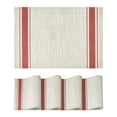 thumbnail image 1 of Sm:)e Red Placemats Set of 4 - Heat Resistant Non-Slip Place mats for Dining Table, Washable Durable PVC Table Mats, 1 of 7
