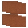 thumbnail image 1 of Sm:)e Rusty Orange Placemats 12 x 18 Inch Set of 6, Seasonal Washable Kitchen Dining Table Decoration for Home Party,240g（0.53lb）, 1 of 7