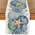 thumbnail image 1 of Sm:)e Sea Starfish Shell Summer Table Runner 13x72 Inch, 1 of 6
