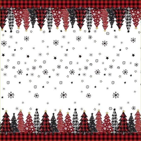 Sm:)e Snowman Northern Cardinal Christmas Tablecloth, Round 70 Inch, Machine Washable Table Cover for Dinner/Party Decoration/Holiday