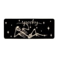 thumbnail image 1 of Sm:)e Spooky Skeleton Bone Day of the Dead Doormat 17x47 Inch, Black, 1 of 7