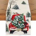 thumbnail image 1 of Sm:)e Watercolor Red Christmas Table Runner 13 x 60 Inch, 1 of 7
