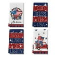 thumbnail image 1 of Sm:)e Watercolor Truck God Bless America 4th of July Kitchen Dish Towels 18 x 26 Set of 4, 1 of 7