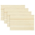 thumbnail image 1 of Sm:)e Wheat Ear Burlap Brown Farmhouse Woven Placemats Set of 4,12x18 Inch, Seasonal Holiday Rustic Kitchen Dining Table Decoration for Home Party Decor, 1 of 6
