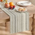 thumbnail image 1 of Sm:)e Wheat Ear Dark Grey Farmhouse Woven Table Runner 12x90 Inch, Seasonal Holiday Rustic Kitchen Dining Table Decoration for Home Party Decor, 1 of 8