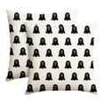 thumbnail image 1 of Sm:)e White Ghost Halloween Pillow Covers 18x18 Inch Set of 2, Cushion Covers for Sofa Home Decor, 1 of 6