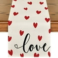 thumbnail image 1 of Sm:)e White Love Heart Valentine's Day Table Runner 13 x 72 Inch, 1 of 7