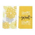 thumbnail image 1 of Sm:)e Home Sweet Home Boho Kitchen Towels, Yellow, 2 Count, 1 of 7