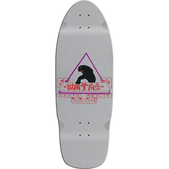 SMA Natas Black Panther First Ed Skateboard Deck 10x29 Silver