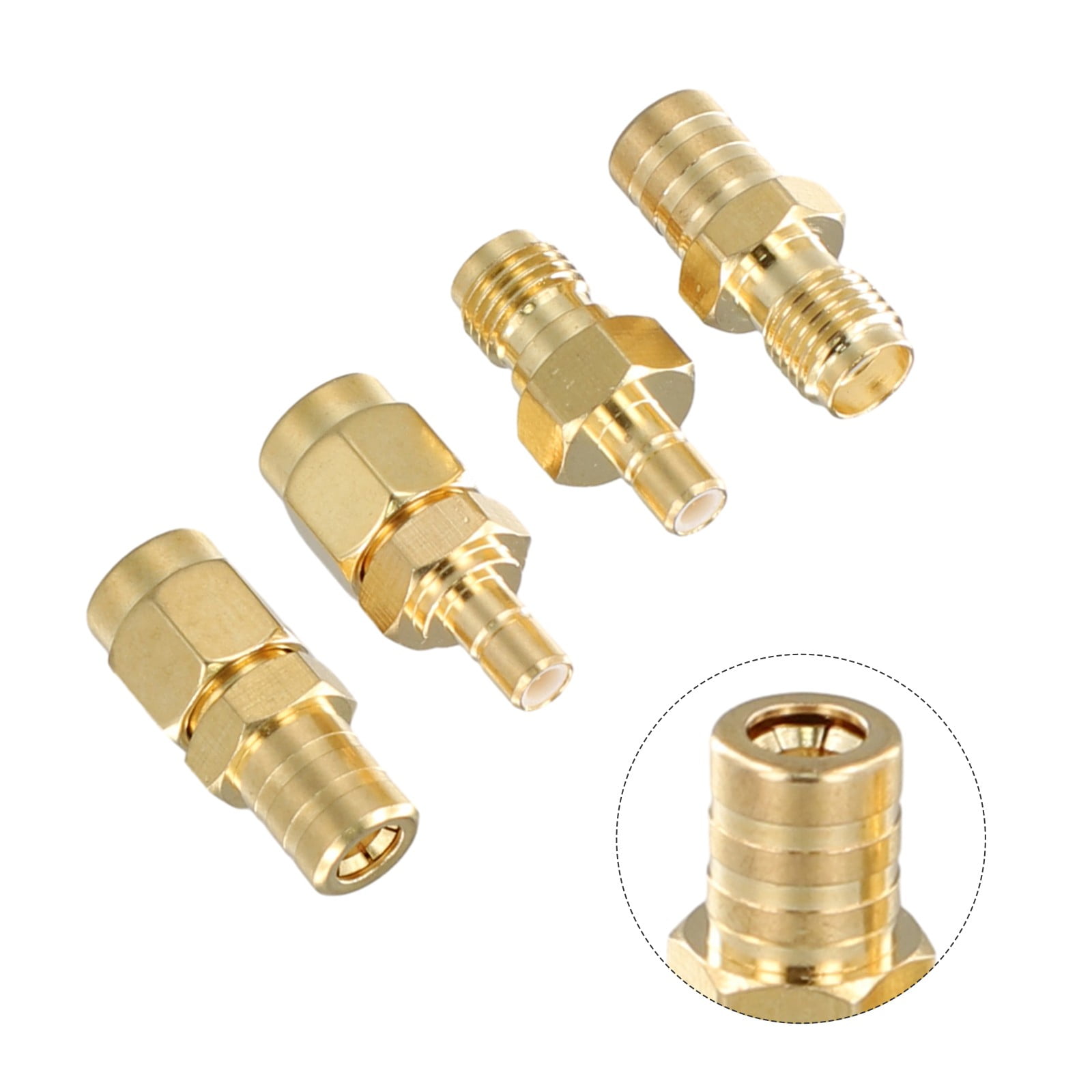 6-teiliges SMA Adapter Set – HF Koaxialadapter Vergoldet
